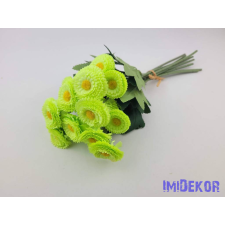  Százszorszép 9 szálas selyemvirág köteg 31cm - Zöld dekorációs kellék