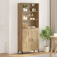  Széf Falra szerelhető 2 pcs kézműves tölgy Faanyag bútor
