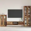  Széf polcokkal tárolóval Öreg fa 55,5 x 29 x 103 cm Faanyag