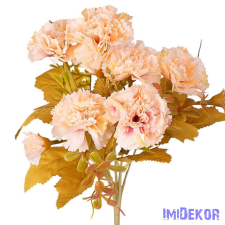  Szegfű 6 ágú selyemvirág csokor 30cm - Barack dekorációs kellék