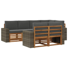  Szegmentált kanapé szett párnával 7 pcs Természetes és antracit bútor