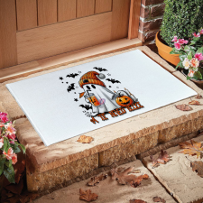 Személyre szabható Halloweeni szőnyeg / lábtörlő 40x60 cm Cuki Szellem lakástextília
