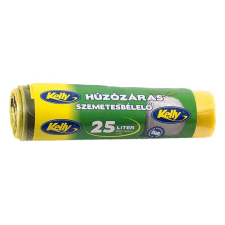 Szemeteszsák KELLY húzózáras 50x55 cm 25L 15 db/tekercs tisztító- és takarítószer, higiénia