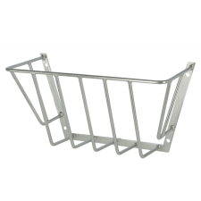 Széna etető, kicsi, galvanizált, horganyzott, falra szerelhető, 56x28,5x23 cm lófelszerelés