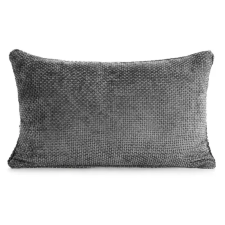  Szenil mintás párnahuzat Acélszürke 30x50 cm lakástextília