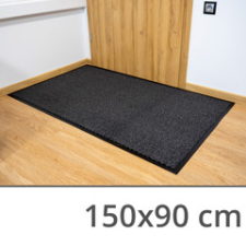  Szennyfogó szőnyeg, lábtörlő, gumírozott hátoldallal (150x90 cm) antracit lakástextília