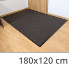  Szennyfogó szőnyeg, lábtörlő, gumírozott hátoldallal (180x120 cm) antracit lakástextília