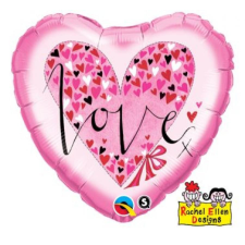 Szerelem Hearts fólia lufi 46 cm party kellék