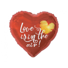 Szerelem Love Is In The Air fólia lufi 37 cm ajándéktárgy