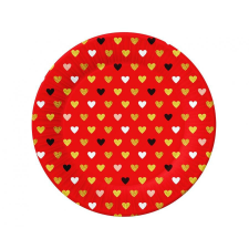  Szerelem XOXO Red papírtányér 6 db-os 18 cm party kellék