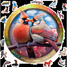 Szerelmes madarak fa puzzle 250 darabos puzzle, kirakós