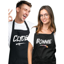Szerelmes páros kötény - Bonnie és Clyde lakástextília
