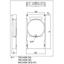 Szerelőkeret HGK-24 gázkazánhoz 2379960021 (HAJ00075) kazán