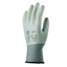 . Szerelőkesztyű, tenyéren mártott 7-es méret, fehér (ME721) védőkesztyű
