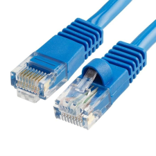  Szerelt patch kábel UTP Cat5e 2 m PVC KÉK kábel és adapter