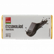 Szerencsi Bonbon Kft. Cоор étcsokoládé fruktózzal 20 g csokoládé és édesség