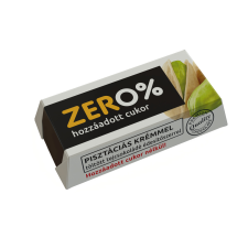 Szerencsi Szerencsi zero pisztácia ízű krémmel töltött tejcsokoládé édesítőszerrel 21 g reform élelmiszer