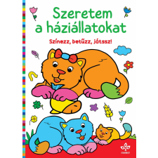 Szeretem a háziállatokat – Színezz, betűzz, játssz! gyermek- és ifjúsági könyv