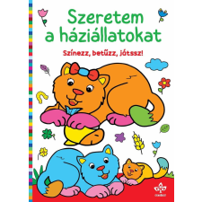 Szeretem a háziállatokat – Színezz, betűzz, játssz! gyermek- és ifjúsági könyv