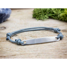  Szeretet egyedi lapbetétes szürke microcord karkötő karkötő