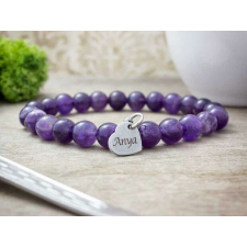  Szeretlek Anya ametiszt ásvány karkötő karkötő