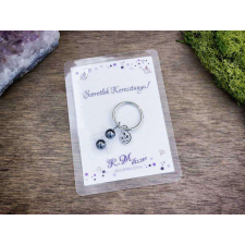  Szeretlek Keresztanya kulcstartó hematittal kulcstartó