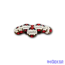  Szeretlek virágos kis kör fa tábla 3cm 10db/csomag dekorációs kellék