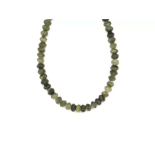  Szerpentin kvarc zöld korong 6-7x4-5mm medál