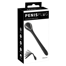 szexvital.hu Penis Plug - akkus húgycsővibrátor (fekete) vibrátorok