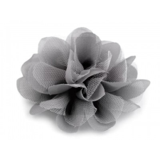 Szifon virág 80 mm - Szürke dekorációs kellék
