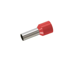 Szigetelt érvéghüvely piros 10 mm2 - 12 mm villanyszerelés