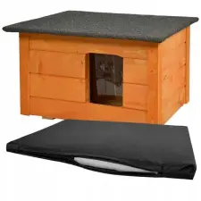  Szigetelt fenyő kutya- és macskaház 40 mm + fekhely 30×45 cm szállítóbox, fekhely kutyáknak