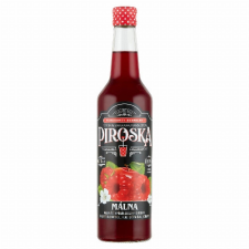 Szikrai Borászati Kft Piroska málna ízű gyümölcsszörp feketerépalével színezve cukorral és édesítőszerrel 0,7 l szörp