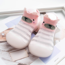 Szilikon Babacipő, Puhatalpú Babacipő - Rózsaszín (15.5cm) gyerek cipő
