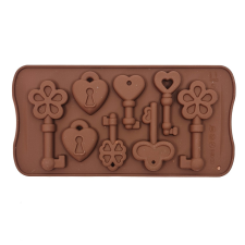  Szilikon bonbon és csokoládé forma – Kulcs és lakat sütés és főzés