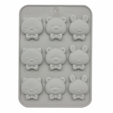  SZILIKON BONBON FORMA - MASNIS CICA, MACI, NYUSZI konyhai eszköz