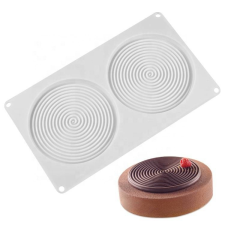 szilikon csoki öntőforma - Spirál nagy 14cm sütés és főzés