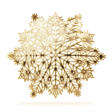  Szilikon edényalátét - jégkristály - arany - 38 cm konyhai eszköz