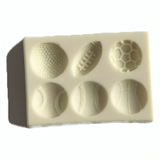  Szilikon fondant és marcipán mintázó-Labdák 5,3x7,5cm sütés és főzés