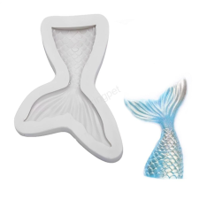 Szilikon fondant és marcipán mintázó-sellő uszony 8x9 cm sütés és főzés