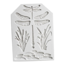 Szilikon fondant és marcipán mintázó-szitakötő 10x13,6cm sütés és főzés