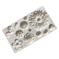 Szilikon fondant és marcipán mintázó-virágok 11,5x20cm sütés és főzés