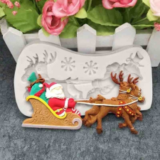 SZILIKON FONDANT MINTÁZÓ - MIKULÁS SZÁN, RÉNSZARVAS sütés és főzés