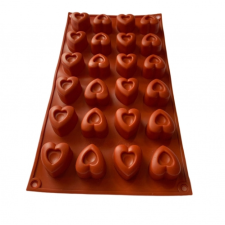  SZILIKON FORMA - 24 NYOMOTT SZÍV sütés és főzés