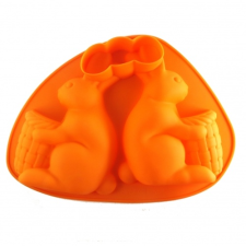  SZILIKON FORMA - NYULAK KOSÁRRAL sütés és főzés