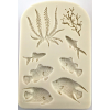  Szilikon forma - Tengeri élővilág