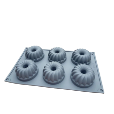 Szilikon mini csavart kuglóf forma 6 adag sütés és főzés