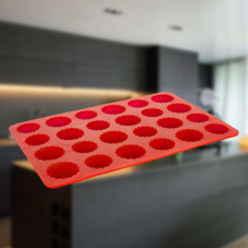 Szilikon muffin sütőforma CULINARIA Red 12 részes sütés és főzés