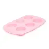  Szilikon muffinsütő forma (6 adagos) - Rózsaszín