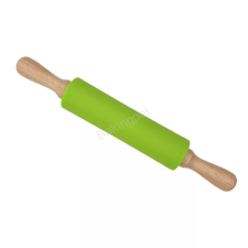 Szilikon nyújtófa, sodrófa fanyéllel 42 cm konyhai eszköz
